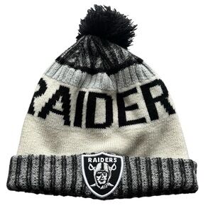 NFL Raiders football new era  Beanie stocking cap one size unisex hat logo